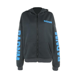 Trendy Letter Print Sweatshirt Coat - MRC STORETopMy StoreTrendy Letter Print Sweatshirt Coat - MRC STOREMRC STORECJWY211548203CXGrayL