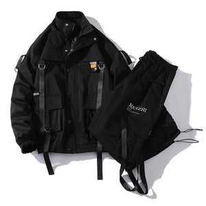 Trendy Plus Size Stand Collar Jacket Suit Set - Modern Elegance - MRC STOREsetMy StoreTrendy Plus Size Stand Collar Jacket Suit Set - Modern Elegance - MRC STOREMRC STORECJXZ160037804DWBlack2XL