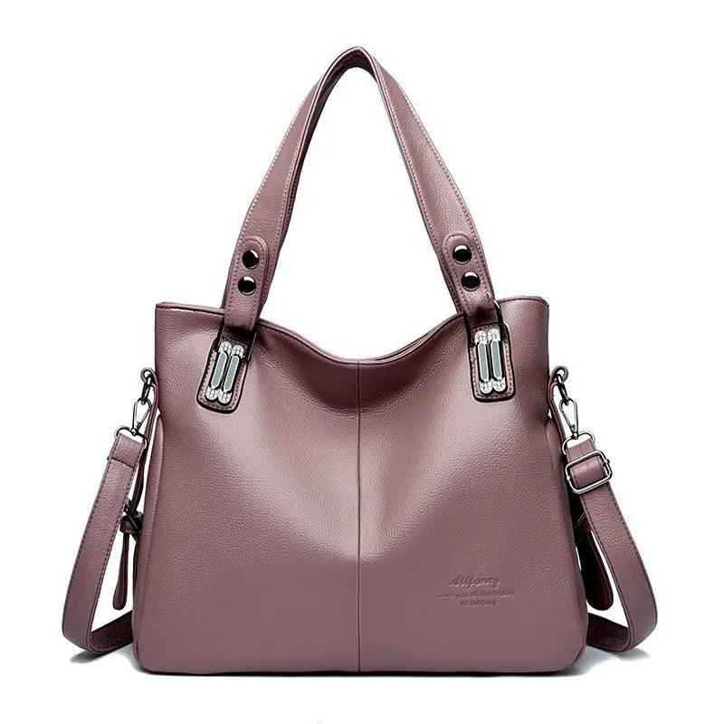 Trendy PU Leather Bag Tote in Sophisticated Colors - MRC STOREAccessoriesMy StoreTrendy PU Leather Bag Tote in Sophisticated ColorsMRC STORECJNS205786903CXBeige