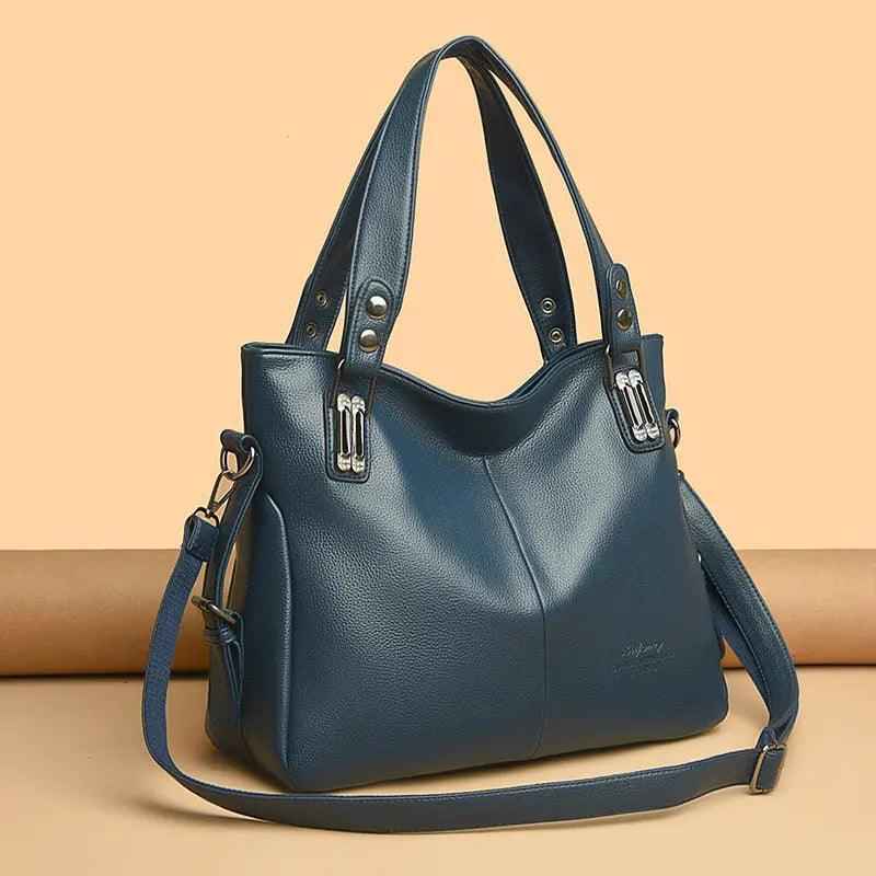 Trendy PU Leather Bag Tote in Sophisticated Colors - MRC STOREAccessoriesMy StoreTrendy PU Leather Bag Tote in Sophisticated ColorsMRC STORECJNS205786903CXBeige