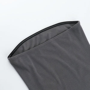 Tube Top Dress - Slim Waist Split - MRC STOREDressMy StoreWomen’s Tube Top Dress - Slim Waist Split My Store MRC STORECJLY233279106FUGrayL