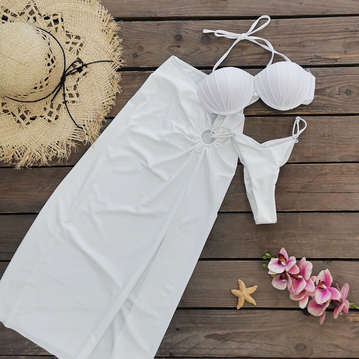 Tube Top Swimsuit - Three - Piece Suit - MRC STOREbikini setMRC STOREWomen’s Tube Top Swimsuit - Three - Piece Suit My Store MRC STORECJYD240755703CXCU19328W1L