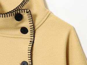 Turtleneck Long Sleeve Baggy Coat - MRC STOREJacketsMRC STORETurtleneck Long Sleeve Baggy Coat MRC STORE MRC STORECJYD255458503CXYellowL