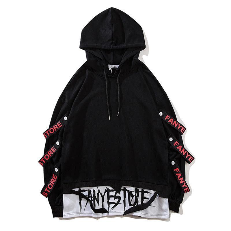 Two - Piece Hooded Sweater with Ribbon Belt – Unisex Youth Fashion - MRC STOREHoodieMy StoreTwo - Piece Hooded Sweater with Ribbon Belt – Unisex Youth Fashion - MRC STOREMRC STORECJNSWTWY00451-Black-LBlackL