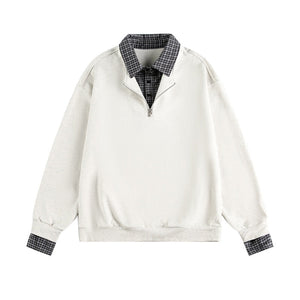 Two - Piece Polo Collar Pullover - MRC STOREsweaterMRC STORETwo - Piece Polo Collar Pullover MRC STORE  98.99MRC STORECJWY260024203CXWhite Flower Gray2XL