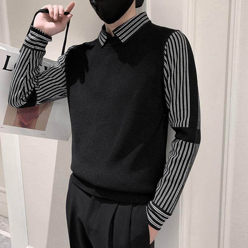 Two Piece Slim Fit Knitted Sweater Set – Stylish & Versatile - MRC STORE