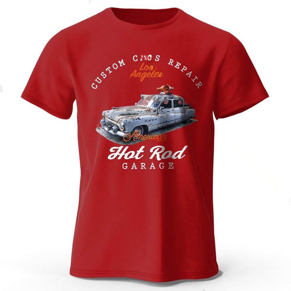 Unisex Car Club T-Shirt - Patch Print Casual - MRC STORET-ShirtsMy StoreUnisex Car Club T-Shirt - Patch Print Casual My Store  22.24MRC STORECJYH241293787IRWineRedL