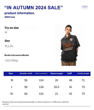 Unisex Denim T-Shirt - Retro Loose Short Sleeve - MRC STORET-ShirtsMy StoreUnisex Denim Shirt - Retro Loose Short Sleeve My Store MRC STORECJDS234464605EVBlueL