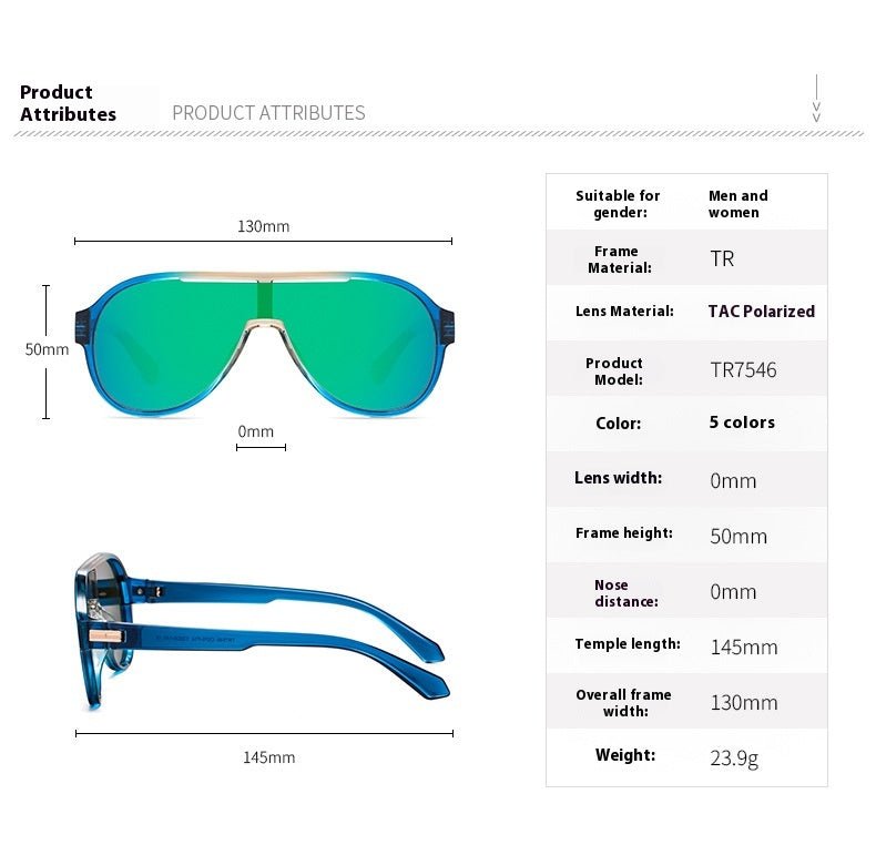 Unisex Polarized Sunglasses - TR Large Frame - MRC STOREAccessoriesMy StoreUnisex Polarized Sunglasses - TR Large Frame My Store MRC STORECJCF240895305EVC752