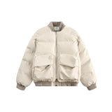 Unisex PU Stitching Cotton - Padded Jacket - MRC STOREJacketsMy StoreUnisex PU Stitching Cotton - Padded Jacket My Store  90.00MRC STORECJPK249059902BYBeigeL