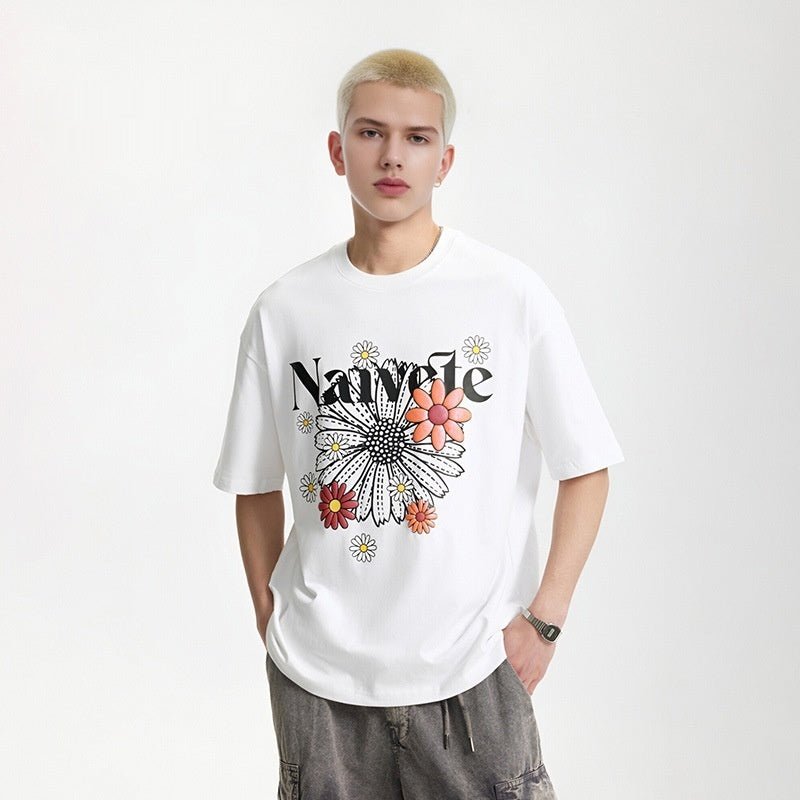 Unisex Puff Print T-Shirt - Daisy Design - MRC STORET-ShirtsMy StoreUnisex Puff Print T-Shirt - Daisy Design My Store MRC STORECJYH233201402BYWhiteL