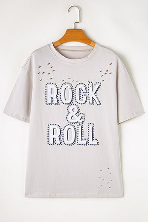 Unisex Ripped T-Shirt - Trendy Gray Loose - MRC STORET-ShirtsMy StoreUnisex Ripped T-Shirt - Trendy Gray Loose My Store MRC STORECJCS235324603CXGrayL