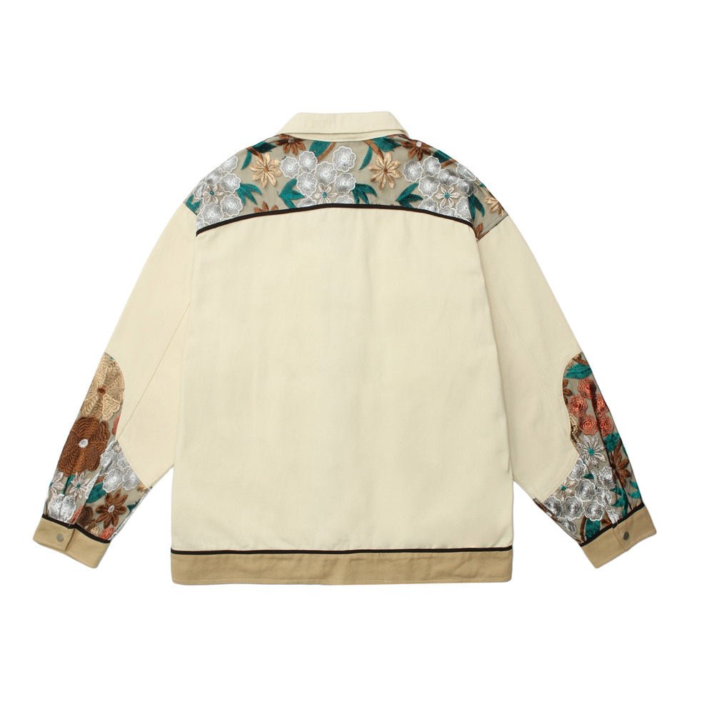 Unisex Stitching Lace Coat – Casual Khaki Jacket for Youth - MRC STOREJacketsMRC STOREUnisex Stitching Lace Coat – Casual Khaki Jacket for Youth My Store MRC STORECJXZ195934802BYKhakiL