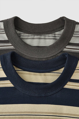 Unisex Striped T-Shirt - Loose Pocket Style - MRC STOREShortsMy StoreUnisex Striped T-Shirt - Loose Pocket Style My Store MRC STORECJYH233225702BYApricotL