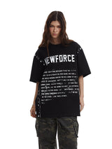 Unisex Vintage T-Shirt - Letter Print Loose - MRC STORET-ShirtsMy StoreUnisex Vintage T-Shirt - Letter Print Loose My Store MRC STORECJYH234301503CXBlackL