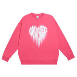 Unreal Heart Foam Print Crew Neck Sweatshirt - MRC STORETopMy StoreUnreal Heart Foam Print Crew Neck Sweatshirt - MRC STOREMRC STORECJYH140183307GTRose RedL