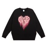 Unreal Heart Foam Print Crew Neck Sweatshirt - MRC STORETopMy StoreUnreal Heart Foam Print Crew Neck Sweatshirt - MRC STOREMRC STORECJYH140183303CXBlackL