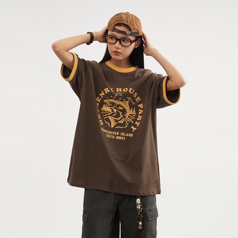 Vancouver Island T-Shirt – Color Contrast Retro Design - MRC STORET-ShirtsMy StoreVancouver Island T-Shirt – Color Contrast Retro DesignMRC STORECJYH214637005EVDark Coffee ColorL