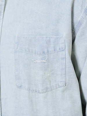 Vintage Embroidered Denim Shirt - MRC STORETopMy StoreVintage Embroidered Denim Shirt - MRC STOREMRC STORECJDS158001804DWLight Blue2XL