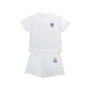 Waffle Short Sleeve Shorts Set - MRC STORETopMy StoreWaffle Short Sleeve Shorts Set - MRC STOREMRC STORECJDS119390601AZWhite2XL