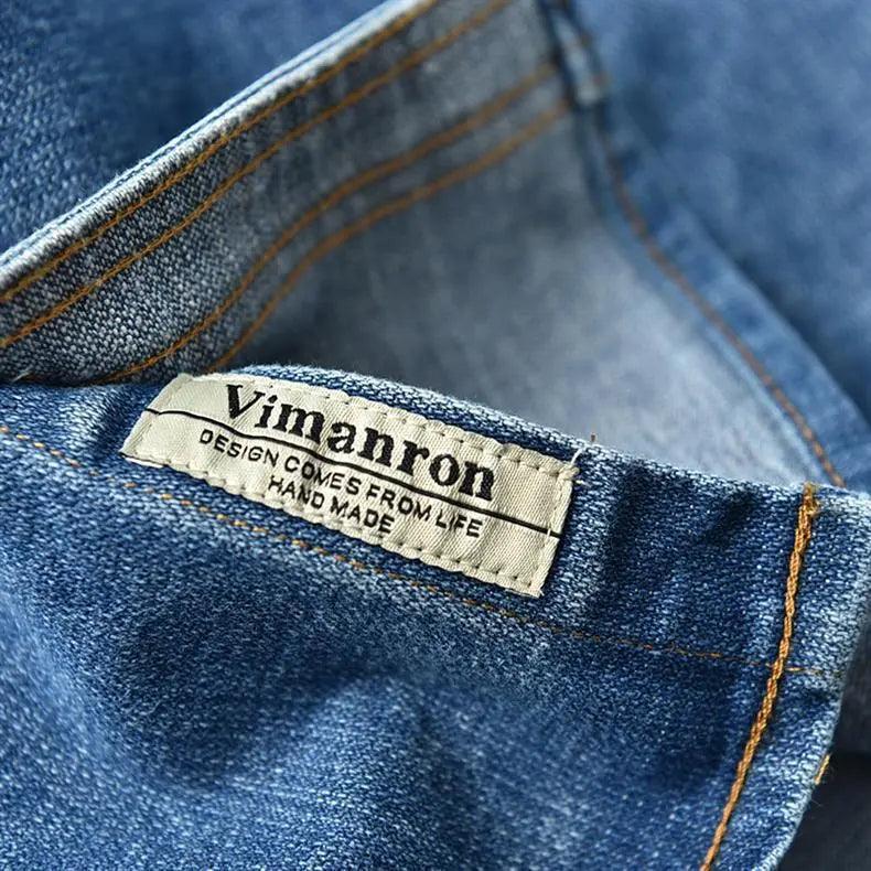 Washed Blue Retro Denim Jacket - MRC STORETopMy StoreWashed Blue Retro Denim Jacket - MRC STOREMRC STORECJDS210521906FUY682 Royal BlueL