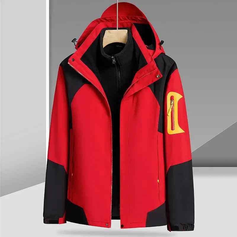 Waterproof Jacket Three - in - one - MRC STOREclothesMy StoreWaterproof Jacket Three - in - oneMRC STORECJYD186486569QJMen's Red4XL