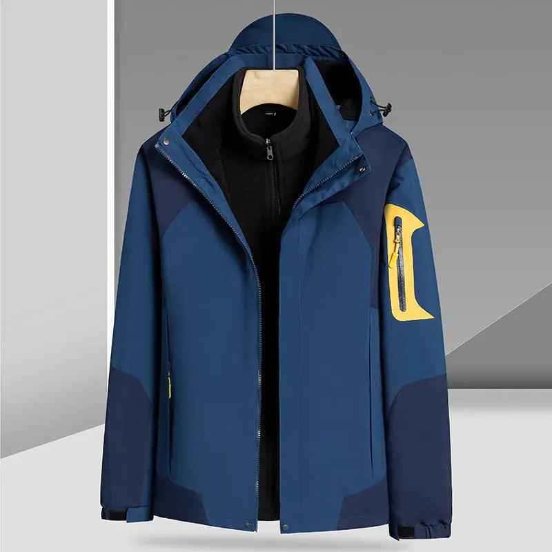 Waterproof Jacket Three - in - one - MRC STOREclothesMy StoreWaterproof Jacket Three - in - oneMRC STORECJYD186486562JQDenim Blue For Men4XL
