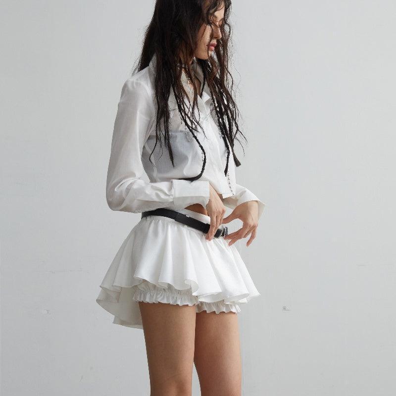 White Ruffled Short Skirt – Flouncy Design - MRC STOREbottomMy StoreWhite Versatile Ruffled Short Summer Skirt - Flouncy Anti - Exposure Design - MRC STOREMRC STORECJQZ220292003CXWhiteL