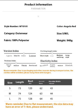 Wine Red Hooded Cotton Jacket - MRC STOREJacketsMRC STOREWine Red Hooded Cotton Jacket MRC STORE MRC STORECJJK255464603CXWine RedL