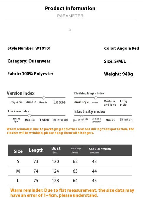 Wine Red Hooded Cotton Jacket - MRC STOREJacketsMRC STOREWine Red Hooded Cotton Jacket MRC STORE MRC STORECJJK255464603CXWine RedL