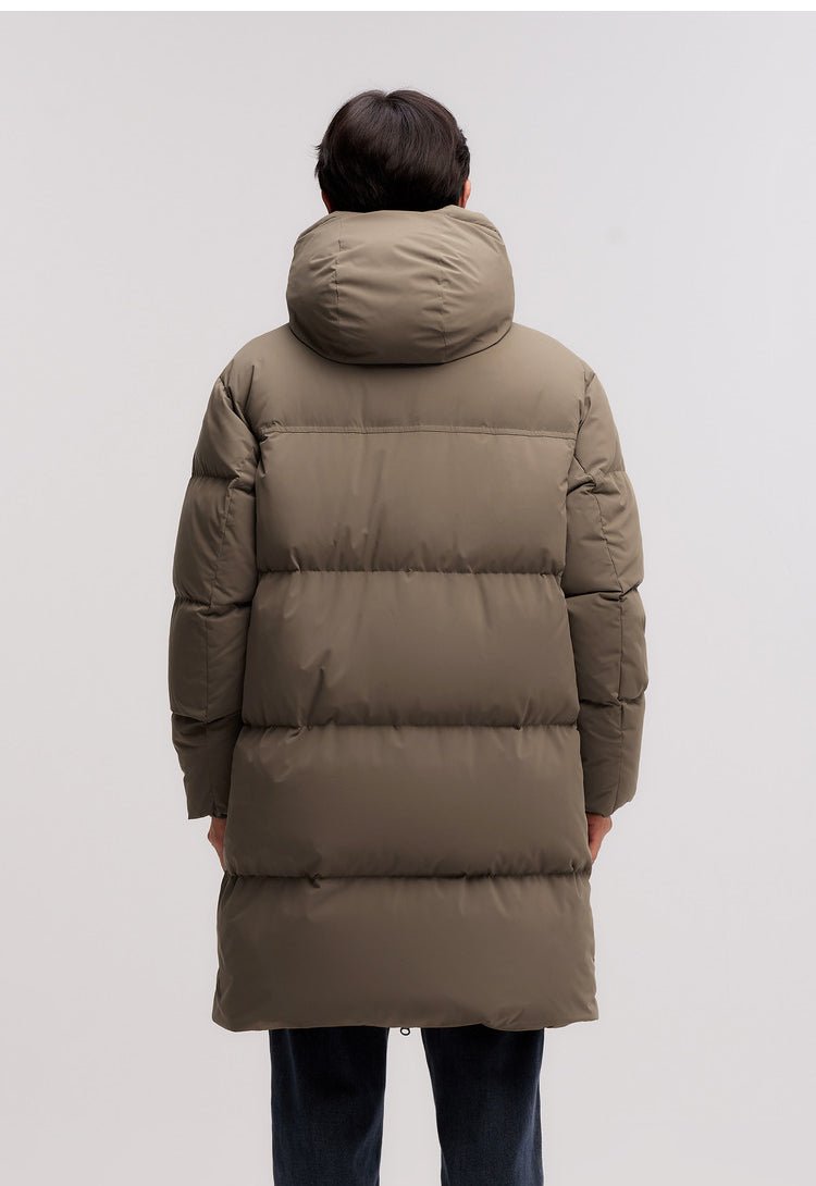 Winter Couple’s Long Waterproof Thick Coat - MRC STOREJacketsMRC STOREPerson wearing a long brown puffer coat on a light gray backgroundMRC STORECJYD255772002BYBlack2XL