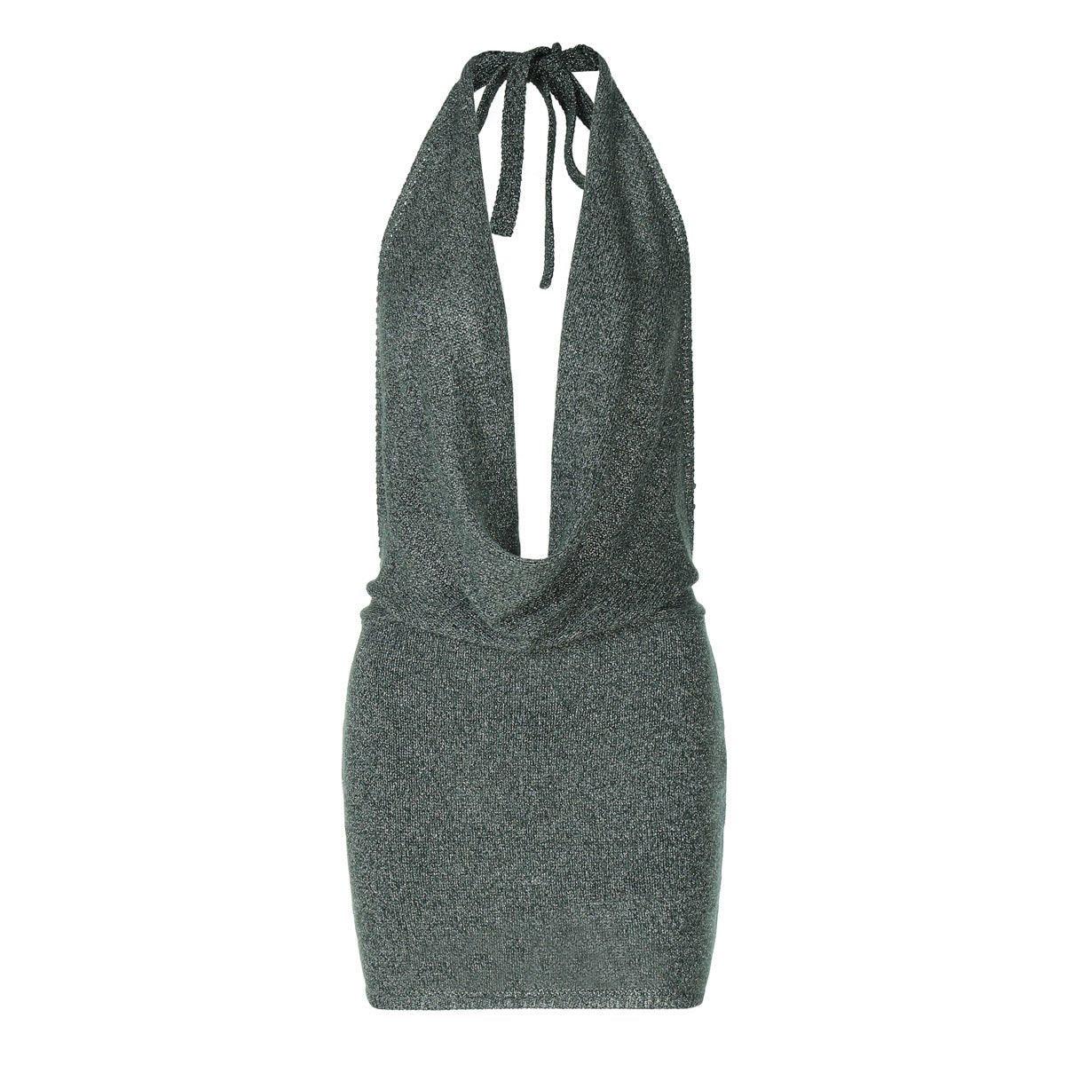 Women’s Backless Lace - Up Wool Dress – Elegant, Sleeveless - MRC STOREDressMy StoreWomen's Backless Lace Up Wool Dress – Elegant Sleeveless Mid Waist Fashion dress - MRC STOREMRC STORECJLY227328503CXGreenL