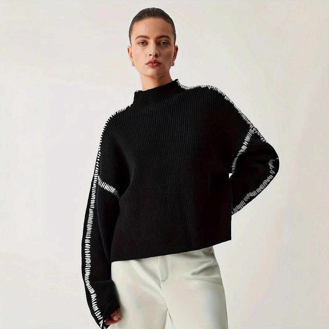 Women’s Black Round Neck Long Sleeve Top - MRC STORESweaters & HoodiesMy StoreWomen’s Black Round Neck Long Sleeve Top My Store MRC STORECJMY249025903CXBlackL
