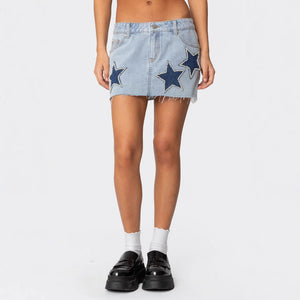 Women’s Cowboy Skirt - Patch Washed Vintage - MRC STOREskirtMy StoreWomen’s Cowboy Skirt - Patch Washed Vintage My Store MRC STORECJYD239020003CXBlueL