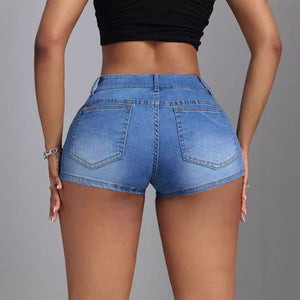 Women’s Denim Shorts - Beaded Mid - Waist Blue - MRC STOREShortsMy StoreWomen’s Denim Shorts - Beaded Mid - Waist Blue My Store MRC STORECJNZ234396704DWBlueL