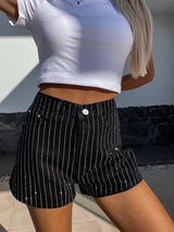 Women’s Denim Shorts - Rhinestone Straight - MRC STOREShortsMy StoreWomen’s Denim Shorts - Rhinestone Straight My Store  26.69MRC STORECJNZ235544203CXBlackL