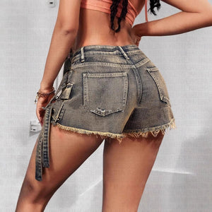 Women’s Denim Skirt - Low Waist Irregular - MRC STOREShortsMy StoreWomen’s Denim Skirt - Low Waist Irregular My Store MRC STORECJQZ233301703CXSea BlueL