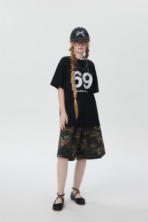 Women’s Digital 69 T-Shirt - Street Fashion Loose - MRC STORET-ShirtsMy StoreWomen’s Digital 69 T-Shirt - Street Fashion Loose My Store MRC STORECJYH206160802BYApricotL