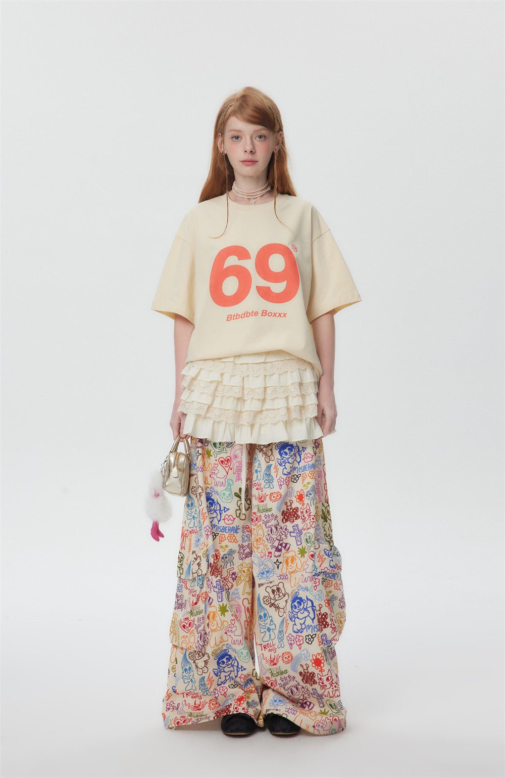 Women’s Digital 69 T-Shirt - Street Fashion Loose - MRC STORET-ShirtsMy StoreWomen’s Digital 69 T-Shirt - Street Fashion Loose My Store MRC STORECJYH206160802BYApricotL