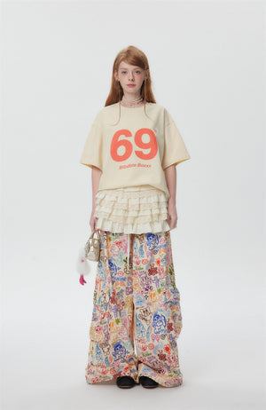 Women’s Digital 69 T-Shirt - Street Fashion Loose - MRC STORET-ShirtsMy StoreWomen’s Digital 69 T-Shirt - Street Fashion Loose My Store MRC STORECJYH206160802BYApricotL