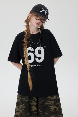 Women’s Digital 69 T-Shirt - Street Fashion Loose - MRC STORET-ShirtsMy StoreWomen’s Digital 69 T-Shirt - Street Fashion Loose My Store MRC STORECJYH206160802BYApricotL