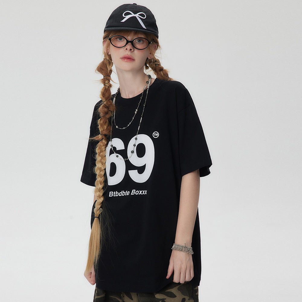 Women’s Digital 69 T-Shirt - Street Fashion Loose - MRC STORET-ShirtsMy StoreWomen’s Digital 69 T-Shirt - Street Fashion Loose My Store MRC STORECJYH206160802BYApricotL