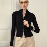 Women’s Double Zipper Thermal Cardigan - MRC STOREJacketsMy StoreWomen’s Double Zipper Thermal Cardigan My Store MRC STORECJMY249044906FUBlackL