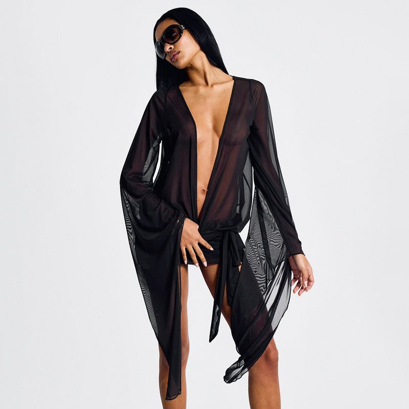 Women's Dress - Black Mesh Mini High Waist - MRC STOREDressMy StoreWomen's Dress - Black Mesh Mini High WaistMRC STORECJLY228807003CXBlackL