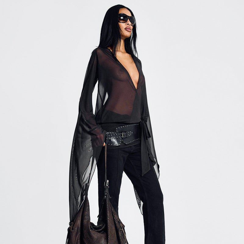 Women's Dress - Black Mesh Mini High Waist - MRC STOREDressMy StoreWomen's Dress - Black Mesh Mini High WaistMRC STORECJLY228807003CXBlackL