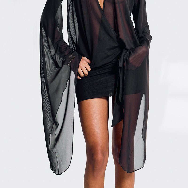 Women's Dress - Black Mesh Mini High Waist - MRC STOREDressMy StoreWomen's Dress - Black Mesh Mini High WaistMRC STORECJLY228807003CXBlackL