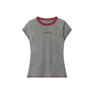 Women’s Embroidered Round Neck Tee - MRC STORET-ShirtsMy StoreWomen’s Embroidered Round Neck Tee My Store MRC STORECJCS247094706FUMelange GrayL