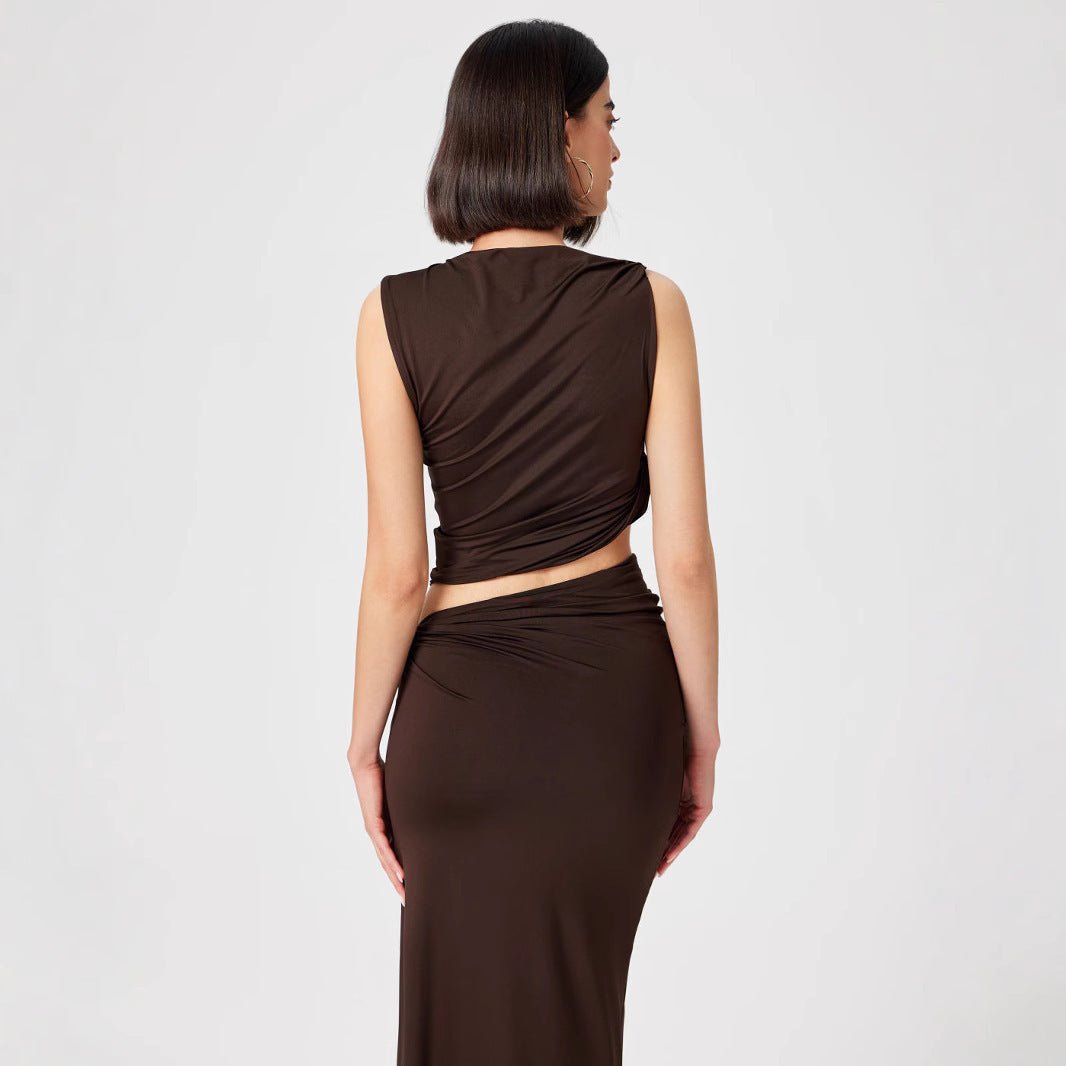 Women’s Fashion Suit - Sleeveless Long Skirt Set - MRC STOREsetMy StoreWomen’s Fashion Suit - Sleeveless Long Skirt Set My Store MRC STORECJYD238238812LOYellow GreenL