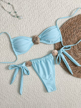 Women’s High Waist Swimsuit - Metal Shell Bikini - MRC STOREbikini setMy StoreWomen’s High Waist Swimsuit - Metal Shell Bikini My Store  25.18MRC STORECJYJ241677702BYBlueL