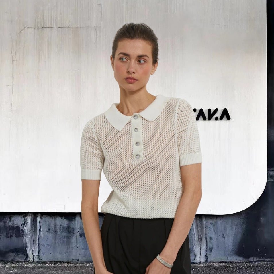 Women’s Knitwear Top - See - Through V - Neck - MRC STOREshirtMy StoreWomen’s Knitwear Top - See - Through V - Neck My Store MRC STORECJCS233726106FUGreenL